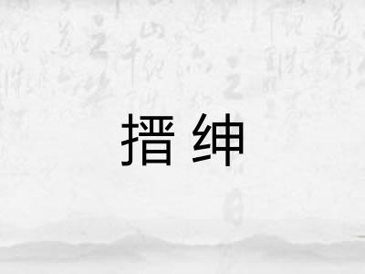 搢绅