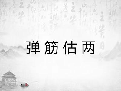 弹筋估两