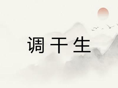 调干生