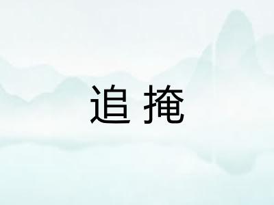 追掩