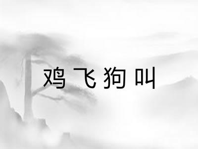 鸡飞狗叫