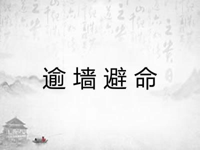 逾墙避命