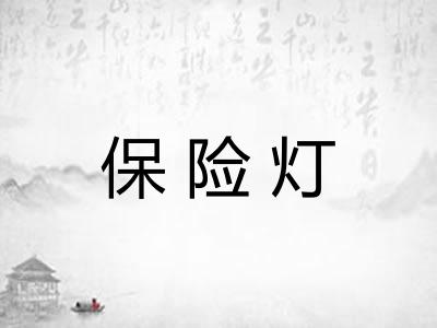 保险灯