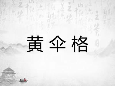 黄伞格