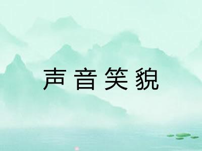 声音笑貌