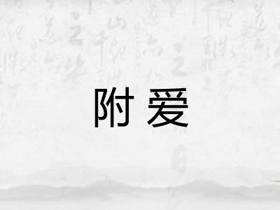 附爱