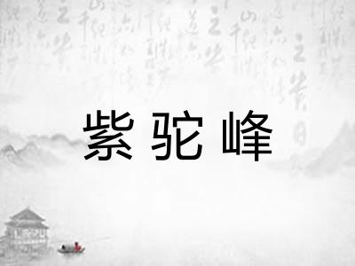 紫驼峰