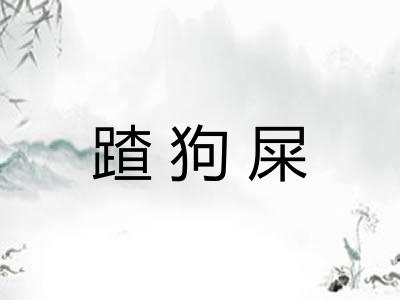 蹅狗屎