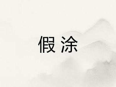 假涂
