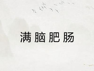 满脑肥肠