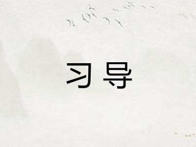 习导