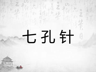七孔针