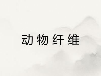 动物纤维