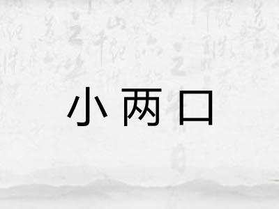 小两口