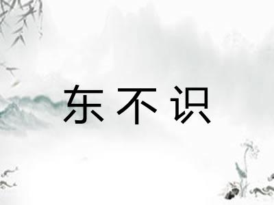 东不识