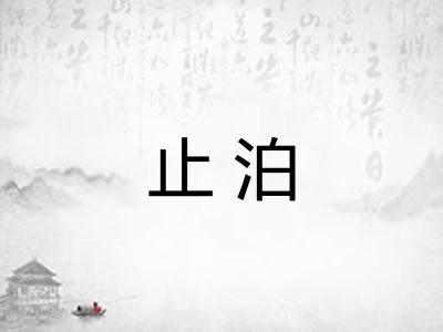 止泊