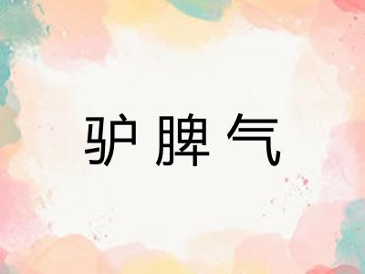 驴脾气