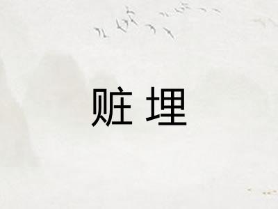 赃埋