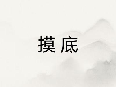 摸底