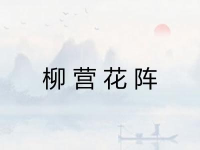 柳营花阵