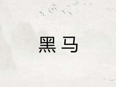 黑马
