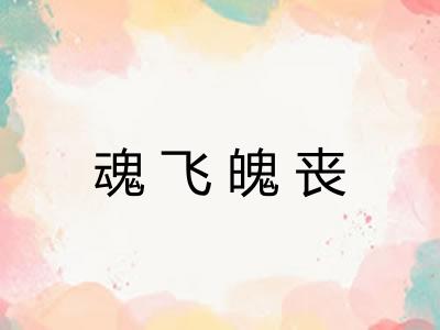 魂飞魄丧