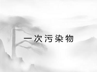 一次污染物