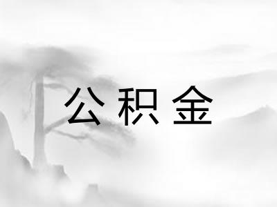 公积金