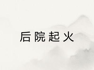 后院起火