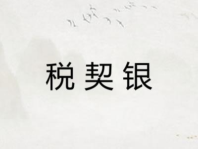 税契银