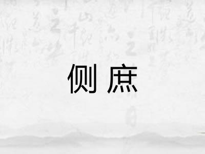 侧庶