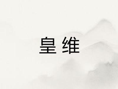 皇维