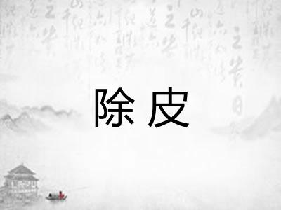 除皮