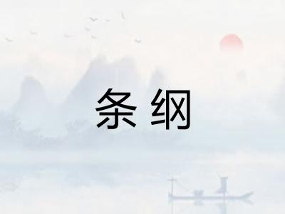 条纲
