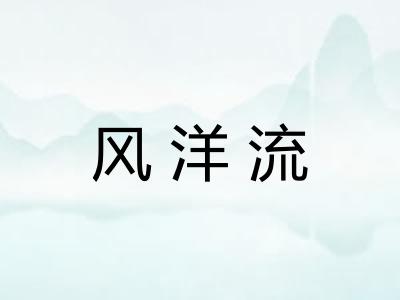 风洋流