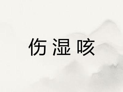 伤湿咳