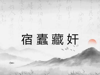 宿蠹藏奸