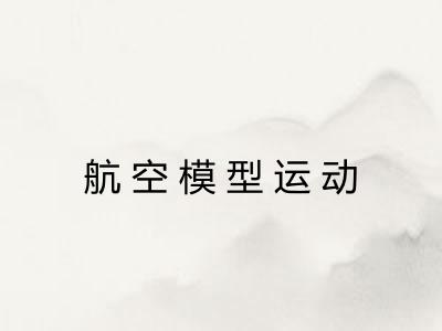 航空模型运动