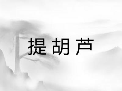 提胡芦