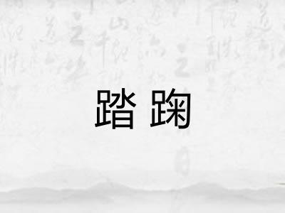 踏踘