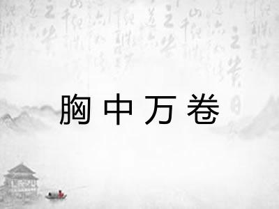 胸中万卷