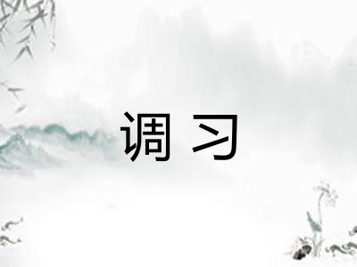 调习