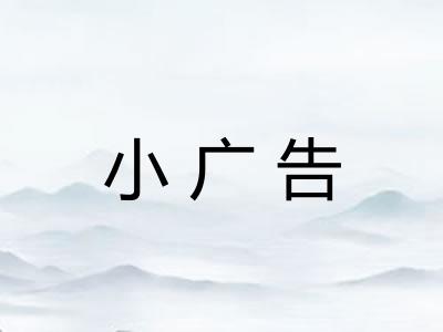 小广告