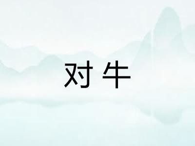 对牛