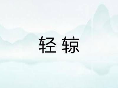 轻辌