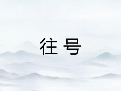 往号