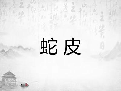 蛇皮