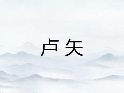 卢矢