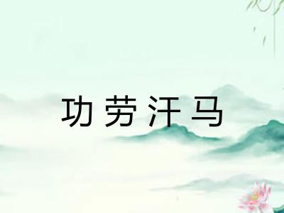 功劳汗马