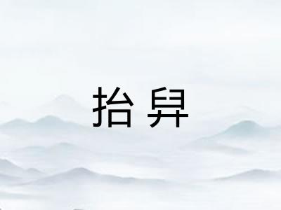 抬舁